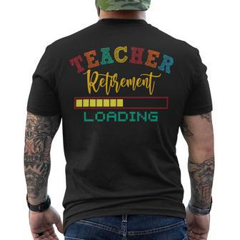 Teacher Retirement Loading Retired 2022 Teacher V2 Men's T-shirt Back Print - Seseable
