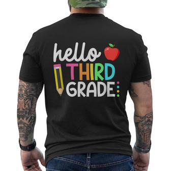 Team 3Rd Grade Back To School Funny Teacher Men's Crewneck Short Sleeve Back Print T-shirt - Monsterry