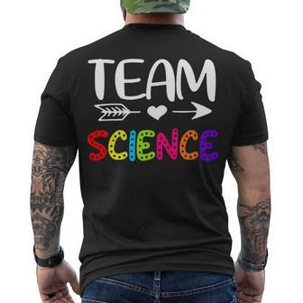 Team Science - Science Teacher Back To School Men's T-shirt Back Print - Seseable