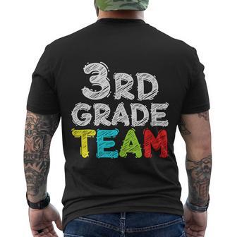 Team Third Grade 3Rd Grade Teacher Student Men's Crewneck Short Sleeve Back Print T-shirt - Monsterry CA