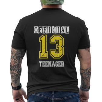Teenager 13 Years Old 13Th Birthday Boys Girl Men's T-shirt Back Print - Thegiftio UK