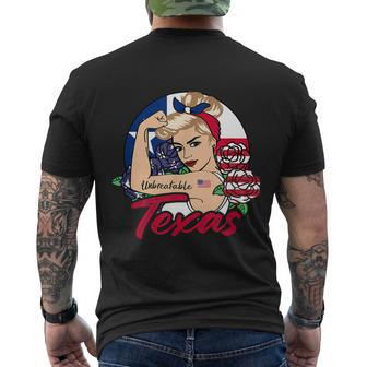 Texas For Girls Texas Proud State Flag For Woman Men's T-shirt Back Print - Thegiftio UK