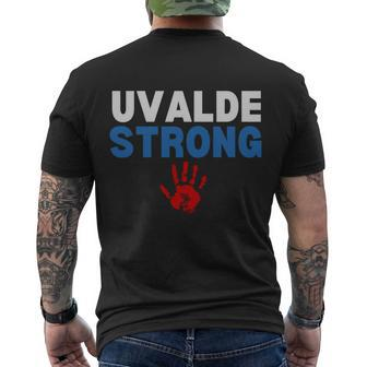 Texas Uvalde Strong Pray For Uvalde Robb Elementary Tshirt Men's Crewneck Short Sleeve Back Print T-shirt - Monsterry CA
