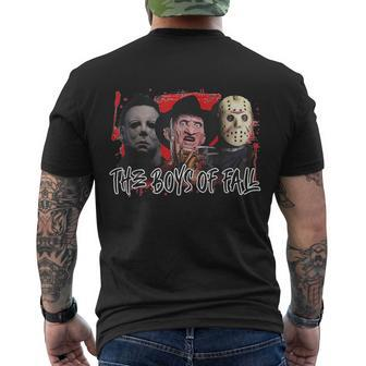 The Boys Of Fall Horror Movies Novelty Graphic Men's Crewneck Short Sleeve Back Print T-shirt - Monsterry