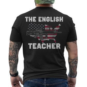 The English Teacher Men's Crewneck Short Sleeve Back Print T-shirt - Seseable