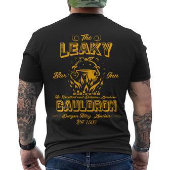 The Leaky Cauldron Bar Inn Tshirt Men's Crewneck Short Sleeve Back Print T-shirt - Monsterry