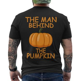 The Man Behind The Pumpkin Men's Crewneck Short Sleeve Back Print T-shirt - Monsterry AU