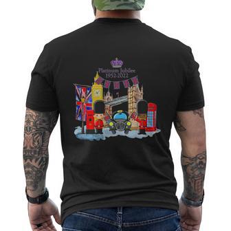 The Queens Platinum Jubilee Men's Crewneck Short Sleeve Back Print T-shirt - Monsterry