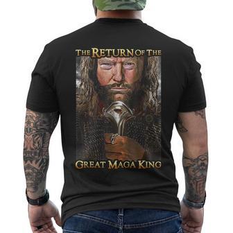 The Return Of Maga King Trump Great Ultra Maga 2024 Tshirt Men's Crewneck Short Sleeve Back Print T-shirt - Monsterry AU