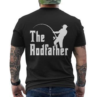 The Rodfather Fishing Tshirt Men's Crewneck Short Sleeve Back Print T-shirt - Monsterry AU