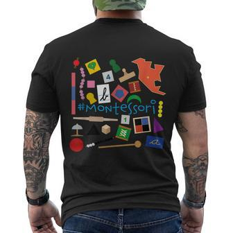 The Small Things In Montessori Materials Love Montessori Men's Crewneck Short Sleeve Back Print T-shirt - Monsterry AU