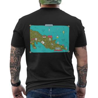 The Summer I Turned Pretty Map Men's Crewneck Short Sleeve Back Print T-shirt - Monsterry CA