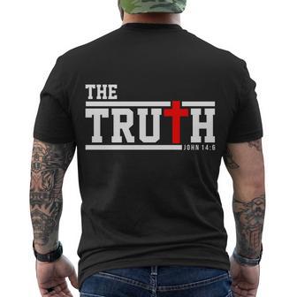 The Truth John 146 Jesus Christ Men's Crewneck Short Sleeve Back Print T-shirt - Monsterry AU