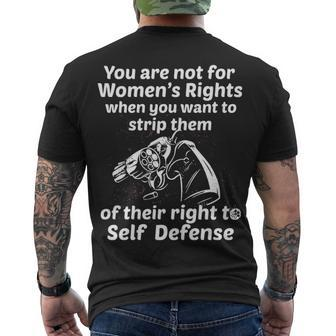 Their Right To Self Defense Men's Crewneck Short Sleeve Back Print T-shirt - Seseable