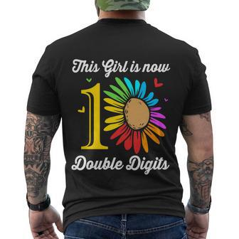 This Girl Is Now 10 Double Digits Funny Gift Men's Crewneck Short Sleeve Back Print T-shirt - Monsterry DE