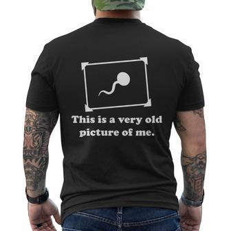 This Is A Very Old Picture Of Me Men's Crewneck Short Sleeve Back Print T-shirt - Monsterry CA
