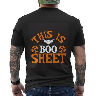 This Is Boo Sheet Dracula Hallloween Quote Men's Crewneck Short Sleeve Back Print T-shirt - Monsterry DE
