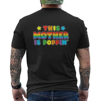 This Mother Is Poppin Pop It Mom Birthday Girl Men's Crewneck Short Sleeve Back Print T-shirt - Monsterry CA