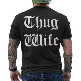 Thug Wife V3 Men's Crewneck Short Sleeve Back Print T-shirt - Seseable
