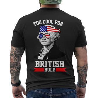 Too Cool For British Rule V2 Men's Crewneck Short Sleeve Back Print T-shirt - Monsterry DE