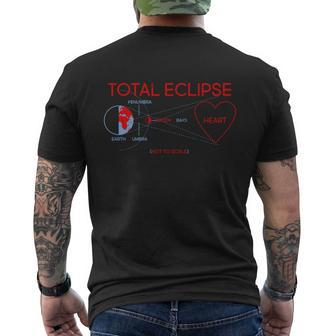 Total Eclipse Of The Heart Design Men's Crewneck Short Sleeve Back Print T-shirt - Monsterry CA