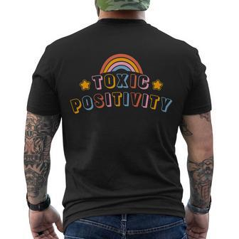 Toxic Positivity Men's Crewneck Short Sleeve Back Print T-shirt - Monsterry
