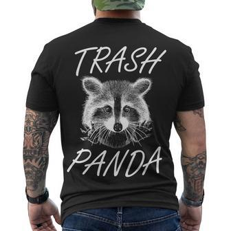 Trash Panda Funny Raccoon Men's Crewneck Short Sleeve Back Print T-shirt - Monsterry