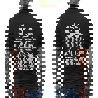 Trick Or Treat Funny Halloween Quote Men's Crewneck Short Sleeve Back Print T-shirt - Monsterry