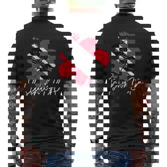 Trinidad & Tobago Girl Trinidadian Flag Pride Roots Men's T-shirt Back Print - Thegiftio