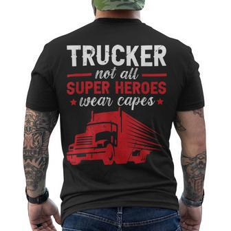 Trucker Trucker Accessories For Truck Driver Motor Lover Trucker_ V16 Men's T-shirt Back Print - Seseable
