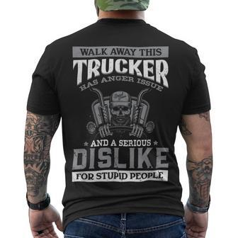 Trucker Trucker Accessories For Truck Driver Motor Lover Trucker_ V18 Men's T-shirt Back Print - Seseable