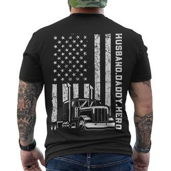 Trucker Trucker Accessories For Truck Driver Motor Lover Trucker_ V8 Men's T-shirt Back Print - Seseable