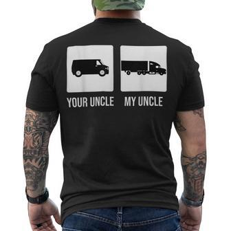 Trucker Trucker Uncle Truck Driver Trucking Trucks Men's T-shirt Back Print - Seseable