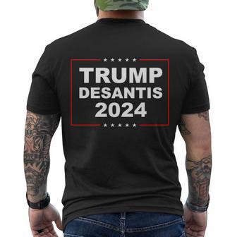 Trump Desantis 2024 Tshirt Men's Crewneck Short Sleeve Back Print T-shirt - Monsterry UK