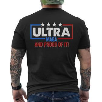 Ultra Maga And Proud Of It V3 Men's Crewneck Short Sleeve Back Print T-shirt - Monsterry