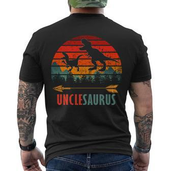 Uncle Dinosaur Trex V3 Men's Crewneck Short Sleeve Back Print T-shirt - Monsterry