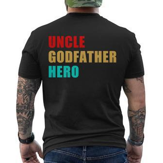 Uncle Godfather Hero V3 Men's Crewneck Short Sleeve Back Print T-shirt - Monsterry