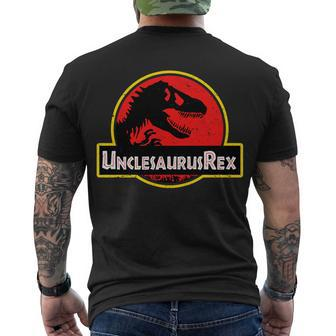 Unclesaurus Rex Tshirt Men's Crewneck Short Sleeve Back Print T-shirt - Monsterry