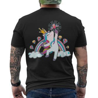 Unicorn Magic V2 Men's Crewneck Short Sleeve Back Print T-shirt - Monsterry UK