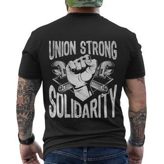 Union Strong Solidarity Labor Day Worker Proud Laborer Gift V2 Men's Crewneck Short Sleeve Back Print T-shirt - Monsterry DE