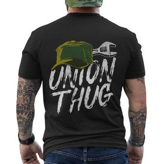 Union Thug Labor Day Skilled Union Laborer Worker Gift V2 Men's Crewneck Short Sleeve Back Print T-shirt - Monsterry