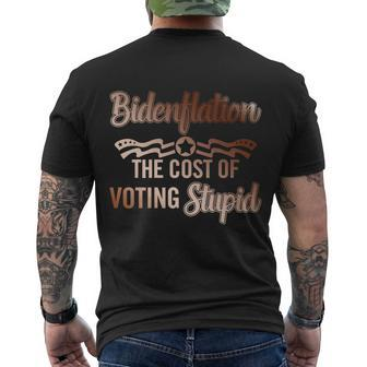Us President Flation The Cost Of Voting Stupid 4Th July Gift Men's Crewneck Short Sleeve Back Print T-shirt - Monsterry DE
