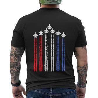 Usa American Flag Happy 4Th Of July Celebration Men's Crewneck Short Sleeve Back Print T-shirt - Monsterry AU