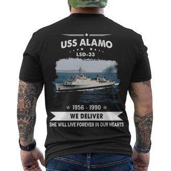 Uss Alamo Lsd V2 Men's Crewneck Short Sleeve Back Print T-shirt - Monsterry