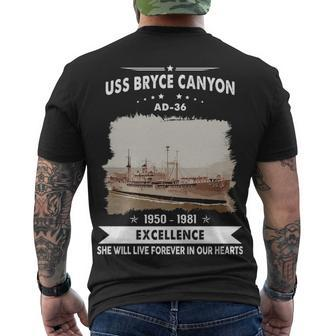 Uss Bryce Canyon Ad Men's Crewneck Short Sleeve Back Print T-shirt - Monsterry