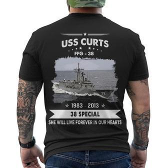 Uss Curts Ffg Men's Crewneck Short Sleeve Back Print T-shirt - Monsterry UK