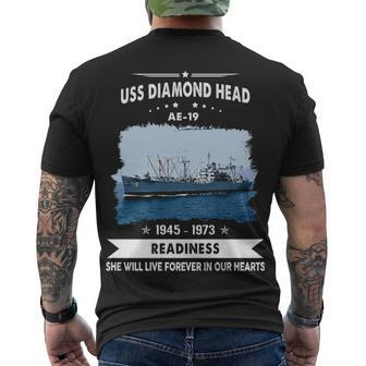Uss Diamond Head Ae Men's Crewneck Short Sleeve Back Print T-shirt - Monsterry