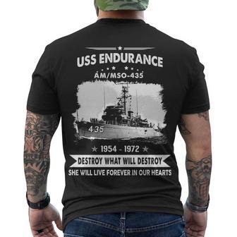 Uss Endurance Mso V2 Men's Crewneck Short Sleeve Back Print T-shirt - Monsterry UK