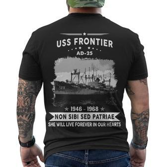 Uss Frontier Ad Men's Crewneck Short Sleeve Back Print T-shirt - Monsterry CA