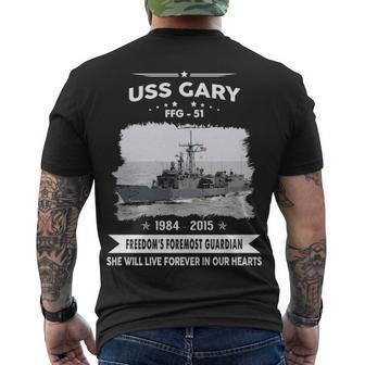 Uss Gary Ffg Men's Crewneck Short Sleeve Back Print T-shirt - Monsterry UK